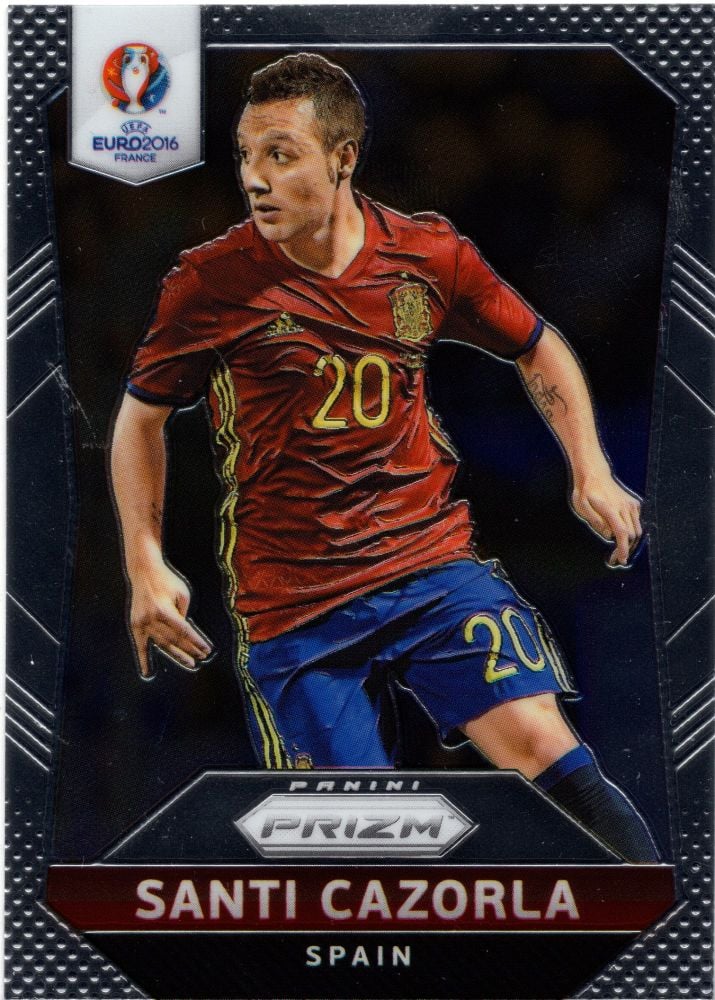 2016 Panini Prizm Euros Soccer SANTI CAZORLA Base Card #41