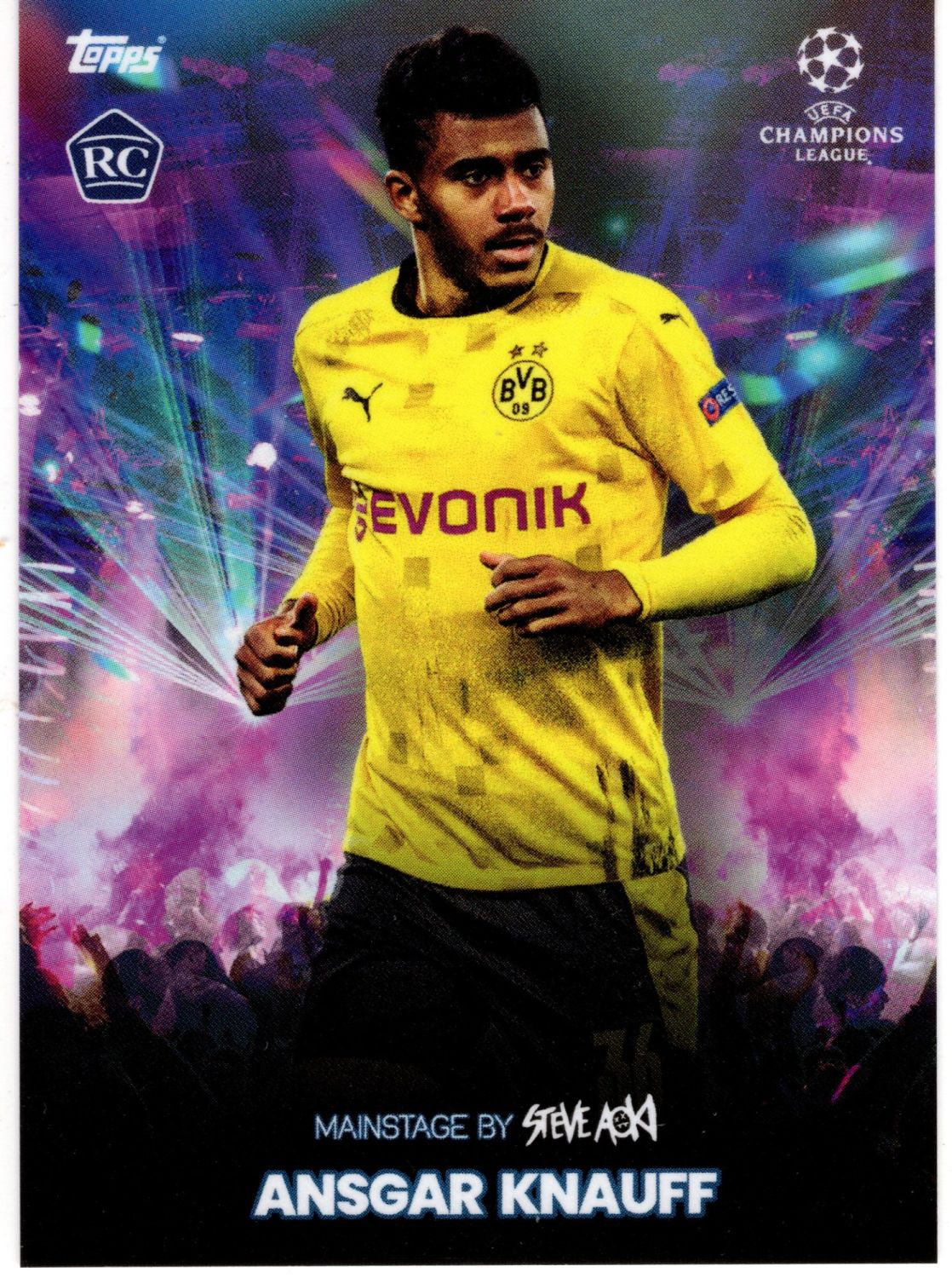 2021 Topps Steve Aoki Football Festival ANSGAR KNAUFF Rookie Mainstage 