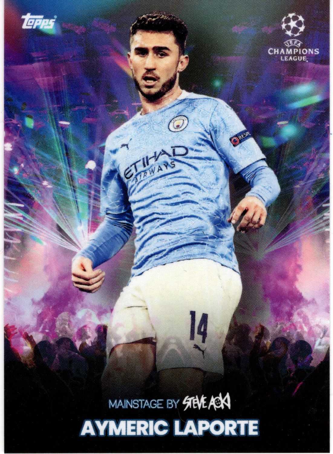 2021 Topps Steve Aoki Football Festival AYMERIC LAPORTE Mainstage