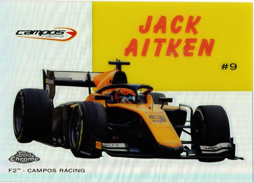 2020 Topps Chrome Formula 1 JACK AITKEN World On Wheels Insert #54W-30