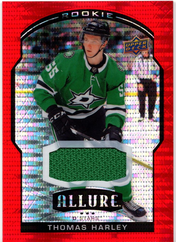 2020-21 Upper Deck Allure THOMAS HARLEY Rookie Red Rainbow Patch #95