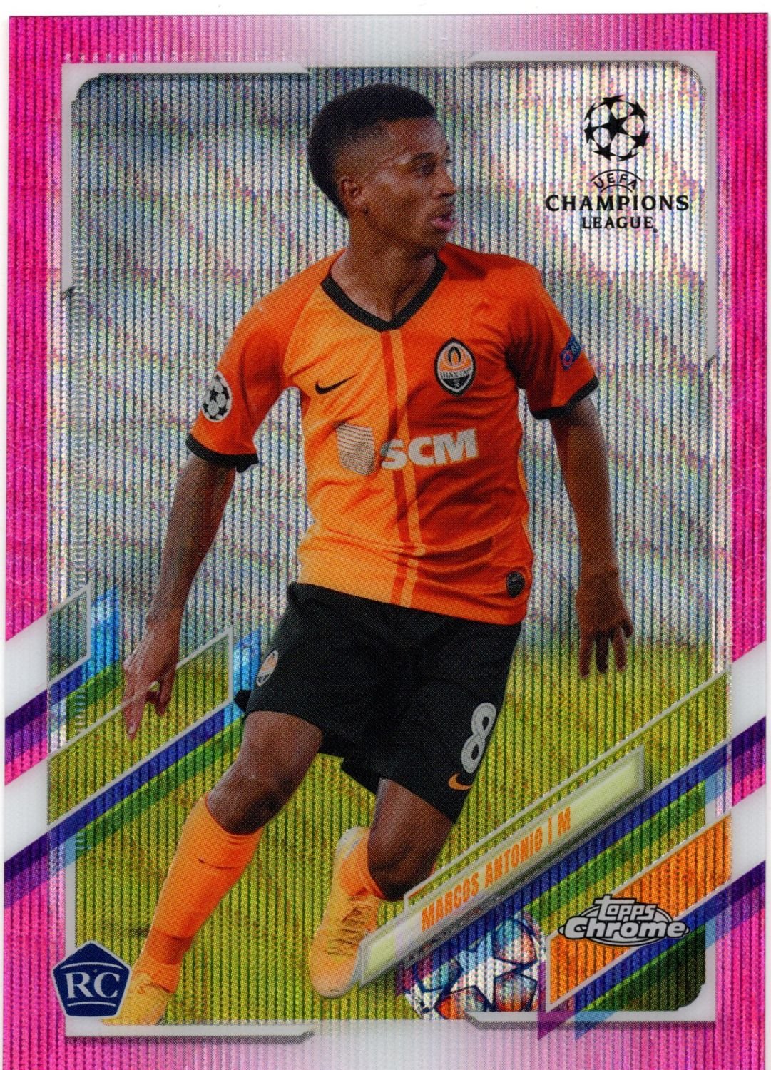 2020-21 Topps Chrome Champions League MARCOS ANTONIO Rookie Pink Xfractor R