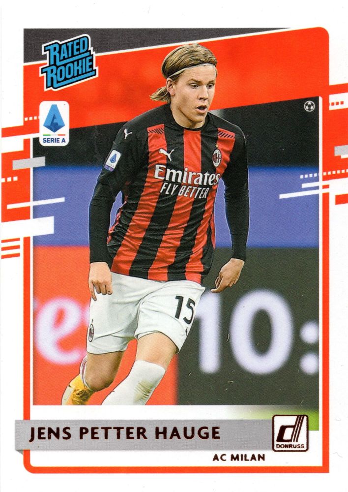 2020-21 Panini Chronicles Soccer JENS PETTER HAUGE Rated Rookie #1