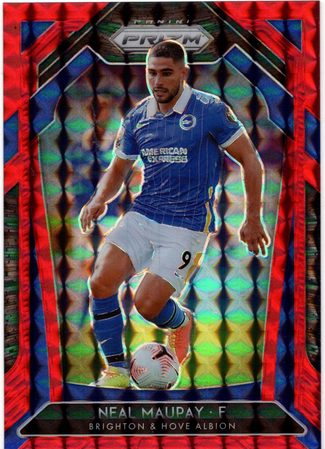 2020-21 Panini Prizm Premier League NEAL MAUPAY Red Checkerboard Prizm /159