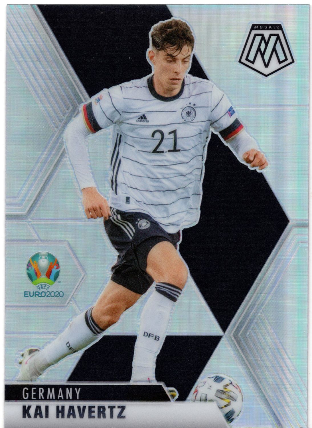 2021 Panini Mosaic 2020 Euros KAI HAVERTZ Silver Prizm #125