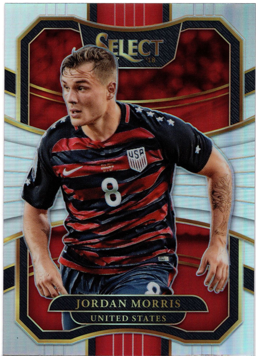 2017-18 Panini Select Soccer JORDAN MORRIS Silver Prizm #20