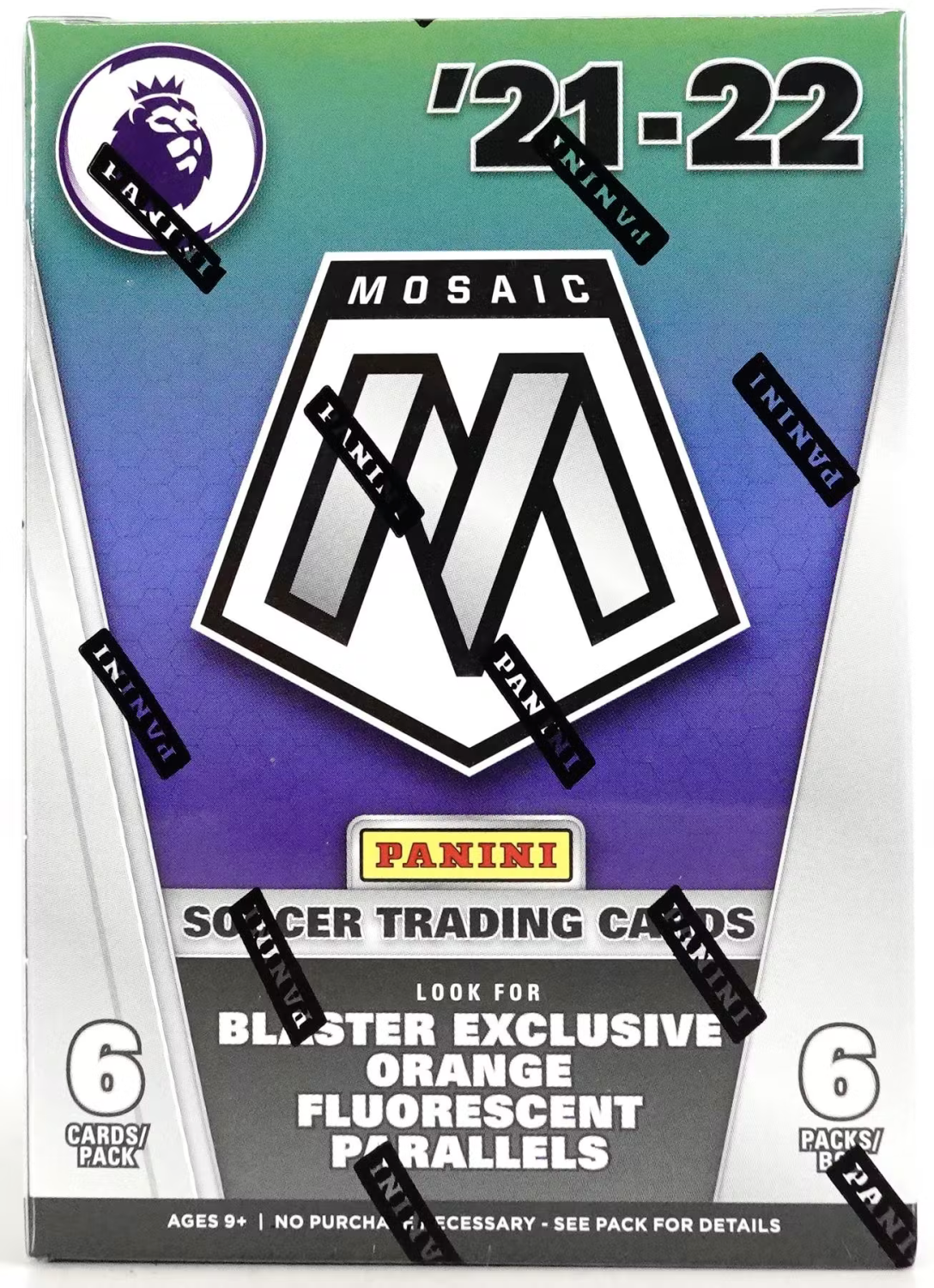 2021/22 Panini Mosaic Premier League EPL Soccer 6-Pack Blaster Box 