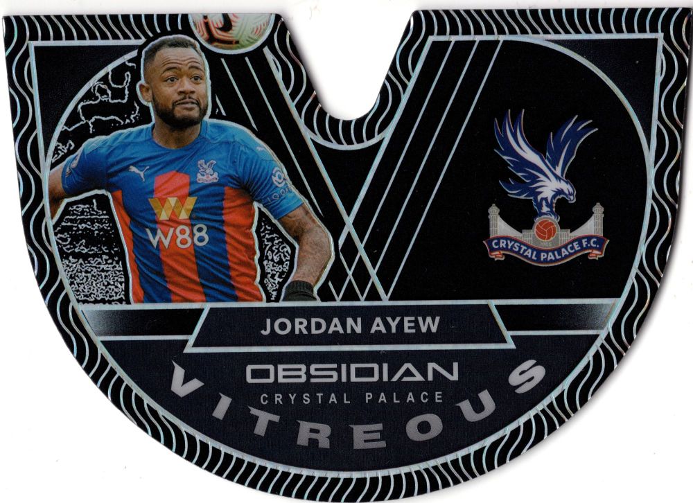 2020-21 Panini Obsidian Soccer JORDAN AYEW Vitreous Die-Cut /99 #24