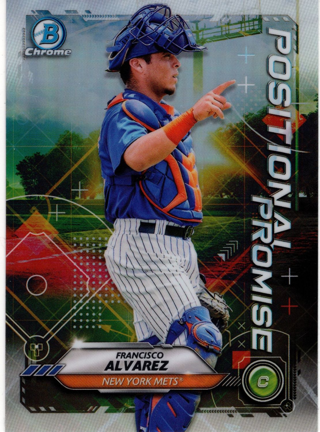 2021 Topps Bowman Chrome FRANCISCO ALVAREZ Positional Promise Rookie #POS-F