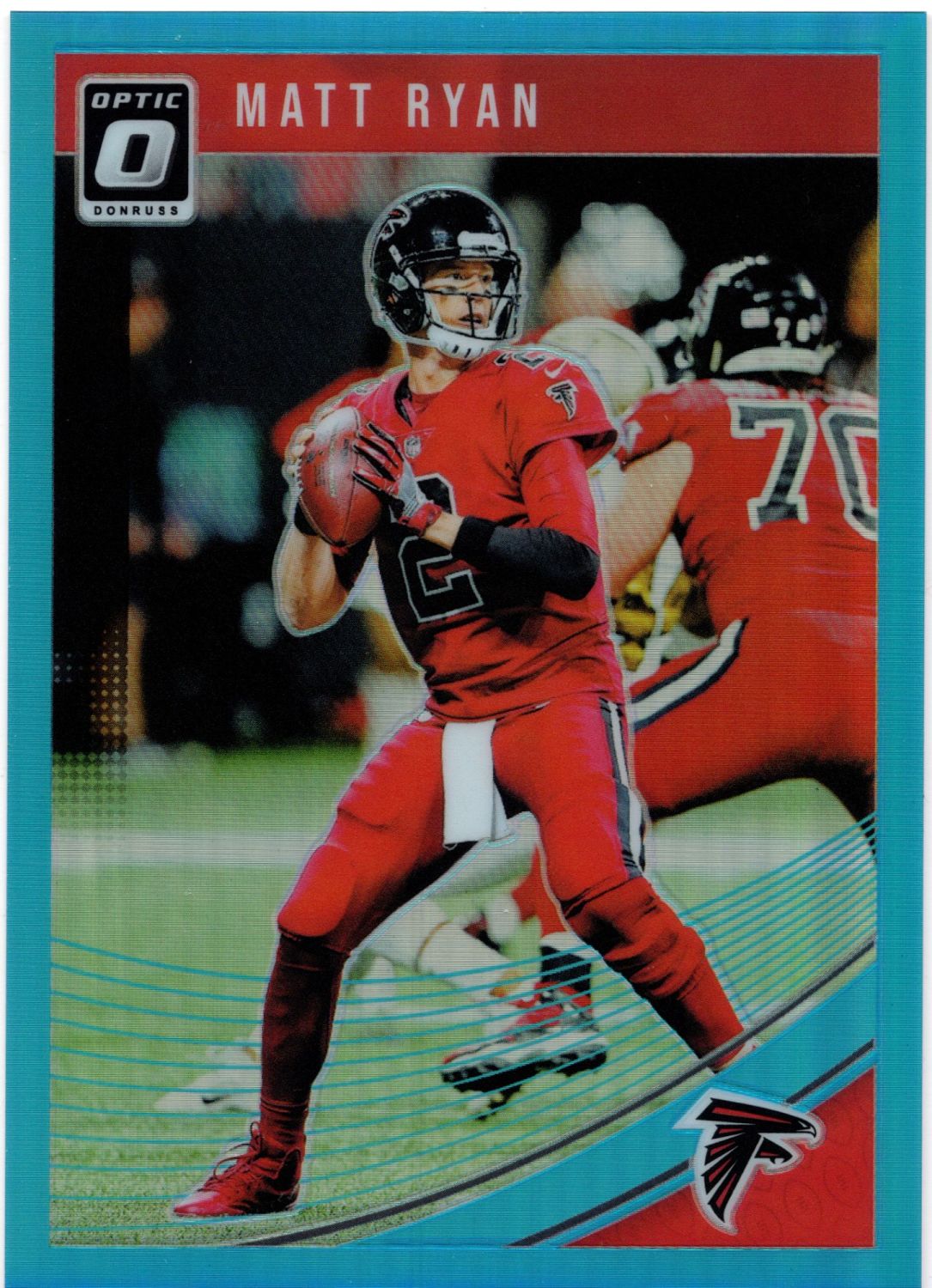 2018 Panini Donruss Optic MATT RYAN Cyan Blue Prizm /249 #4