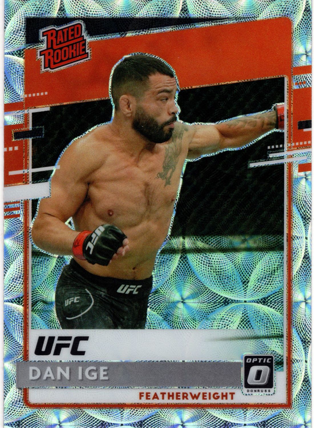 2021 Panini UFC Chronicles DAN IGE Optic Rated Rookie Asia Silver Scope Pri