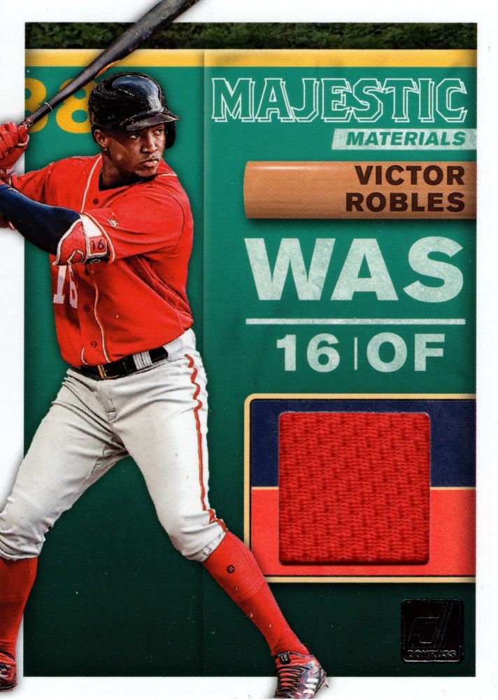 2019 Panini Donruss VICTOR ROBLES Majestic Materials Patch #MM-VR