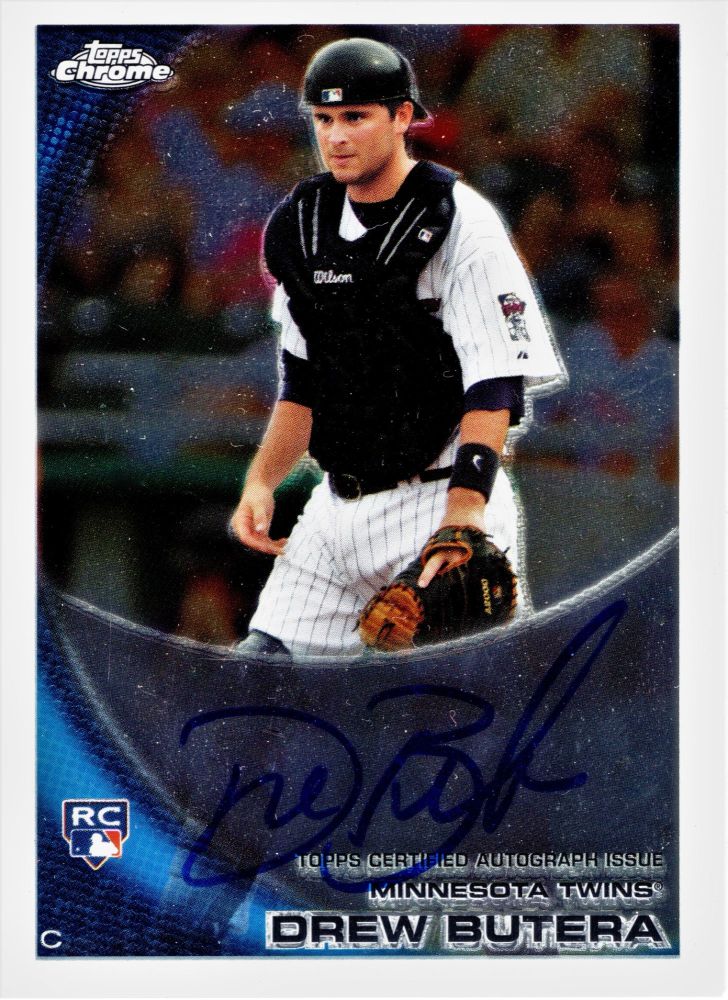 2010 Topps Chrome DREW BUTERA Rookie On-Card Autograph #202