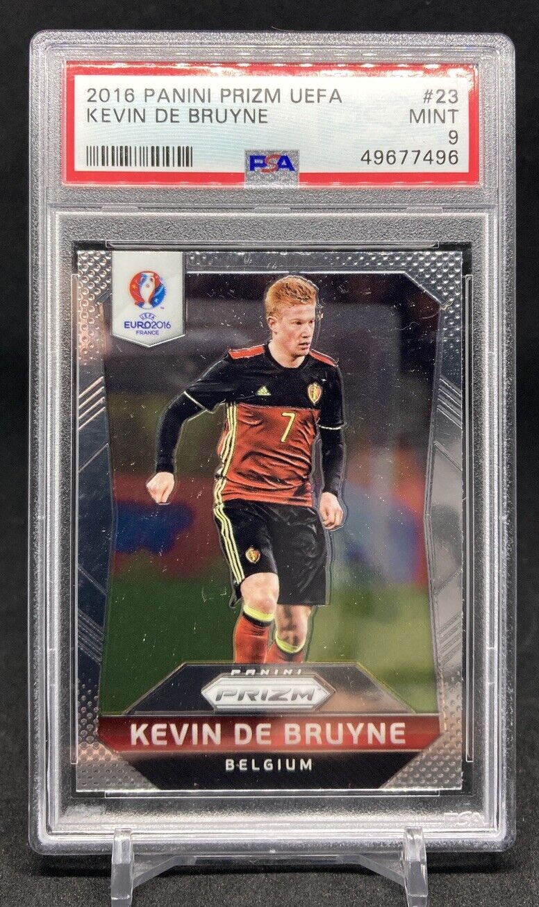 2016 Panini Prizm Euros KEVIN DE BRUYNE #23 (PSA 9)