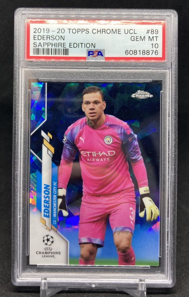 2019-20 Topps Chrome UCL Sapphire Edition ADERSON #89 (PSA 10)