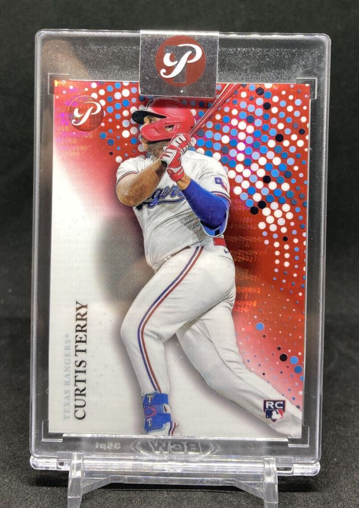 2022 Topps Pristine Encased CURTIS TERRY Rookie Red Refractor /5 #243