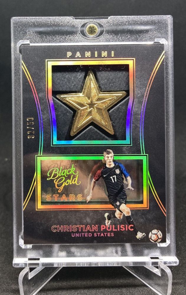 2016-17 Panini Black Gold Soccer CHRISTIAN PULISIC Gold  Star Medallions /50 #S-CP