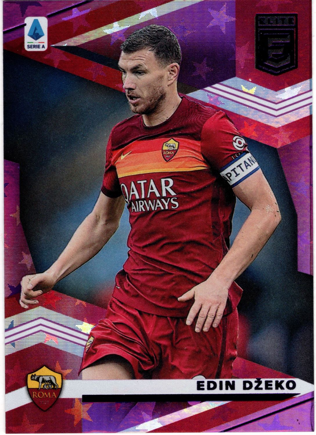 2020-21 Panini Chronicles Soccer EDIN DZEKO Elite Purple Astro #4