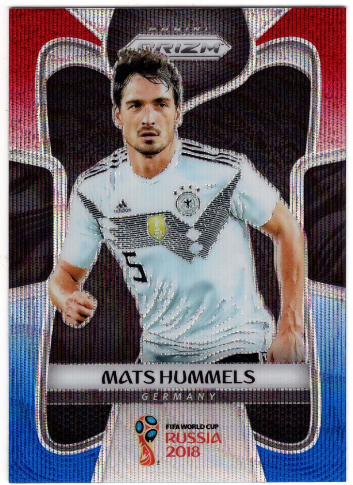 2018 Panini Prizm World Cup MATS HUMMELS Red / Blue Wave Prizm #95