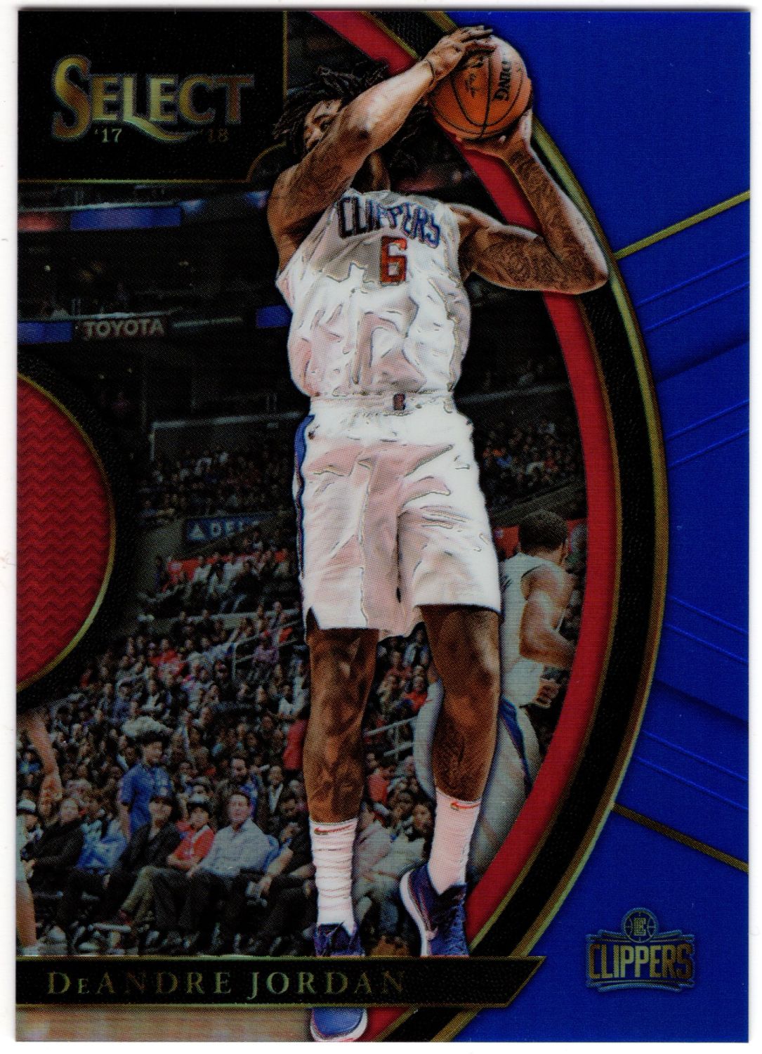 2017-18 Panini Select DEANDRE JORDAN Blue Prizm /299 #59