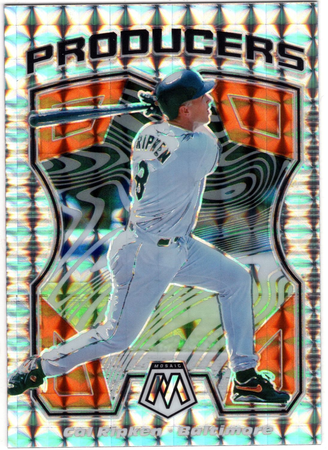 2021 Panini Mosaic CAL RIPKEN Producers Silver Mosaic Prizm #P8