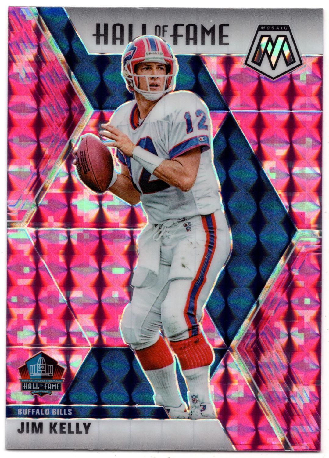 2020 Panini Mosaic JIM KELLY Pink Camo Prizm #295