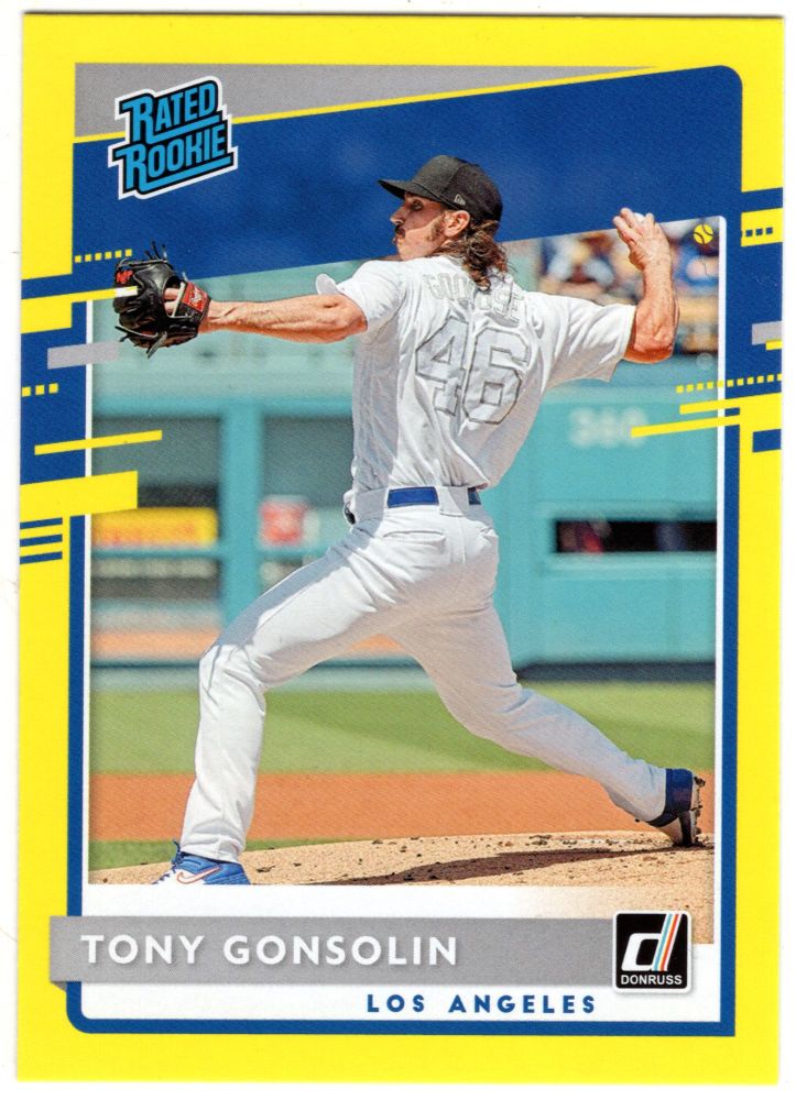 2020 Panini Donruss TONY GONSOLIN Rated Rookie Yellow Parallel #59