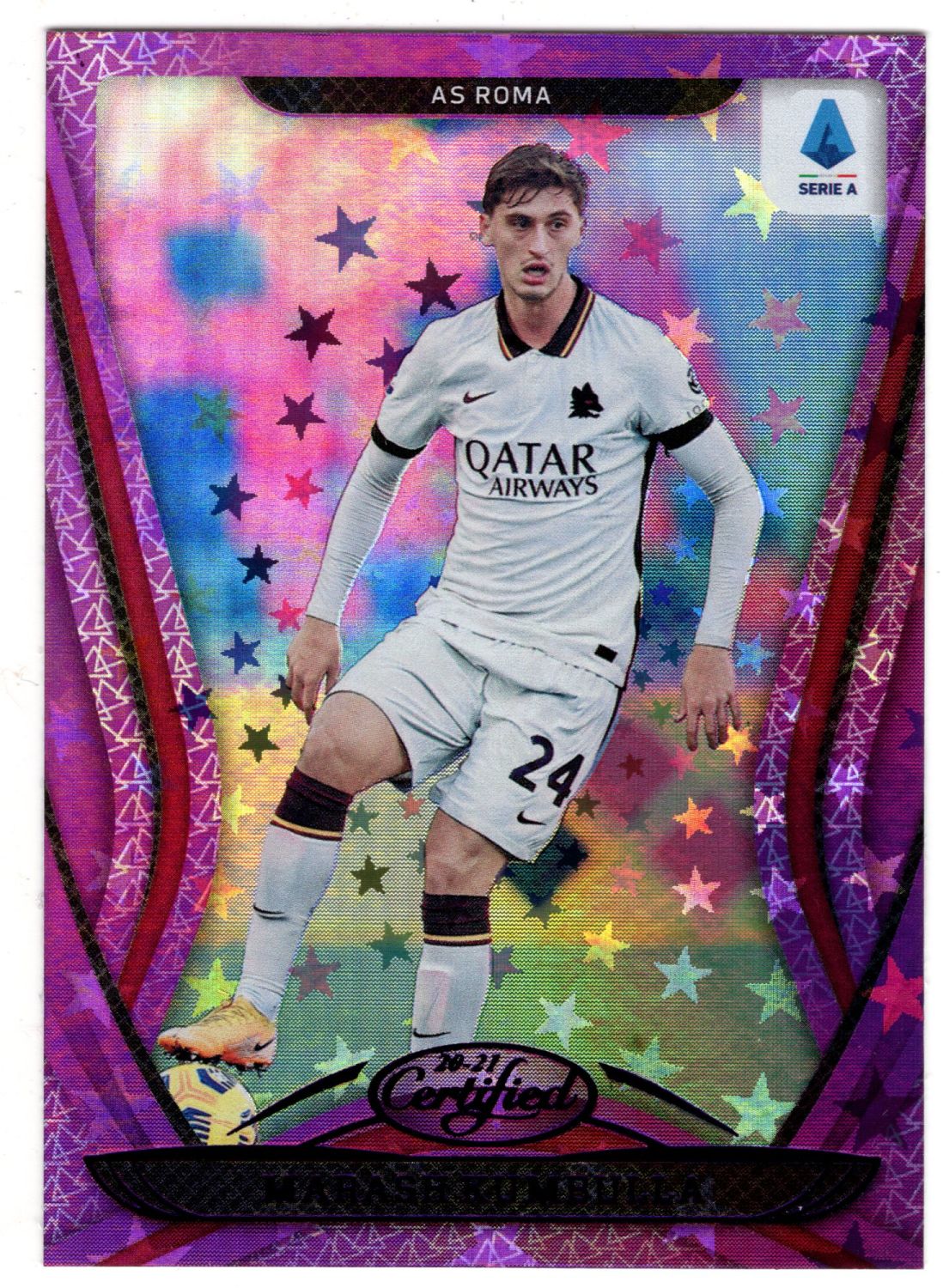 2020-21 Panini Chronicles Soccer MARASH KUMBULLA Certified Purple Astro #4