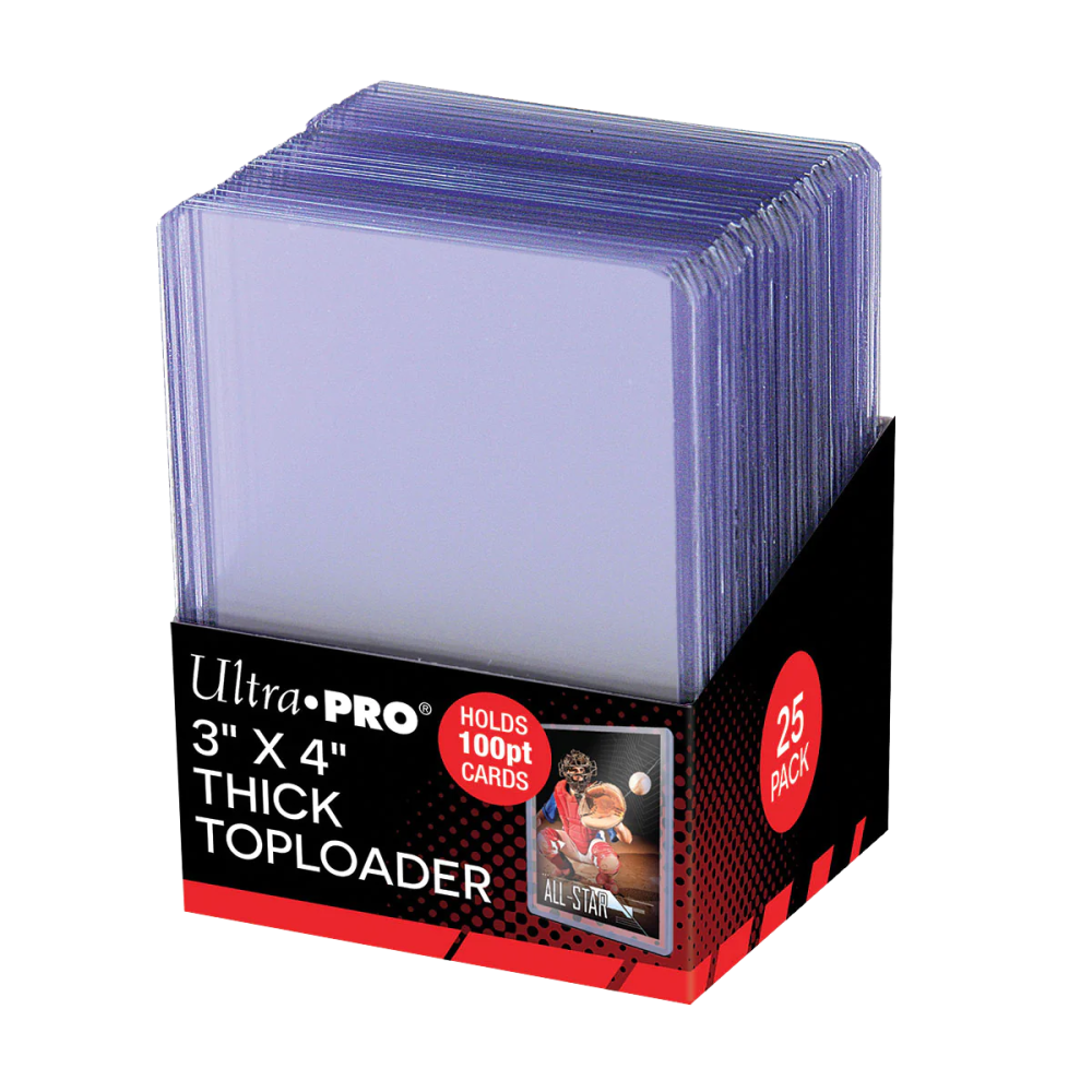 Ultra Pro - 3" x 4" Clear Thick 100PT Toploaders (25ct)