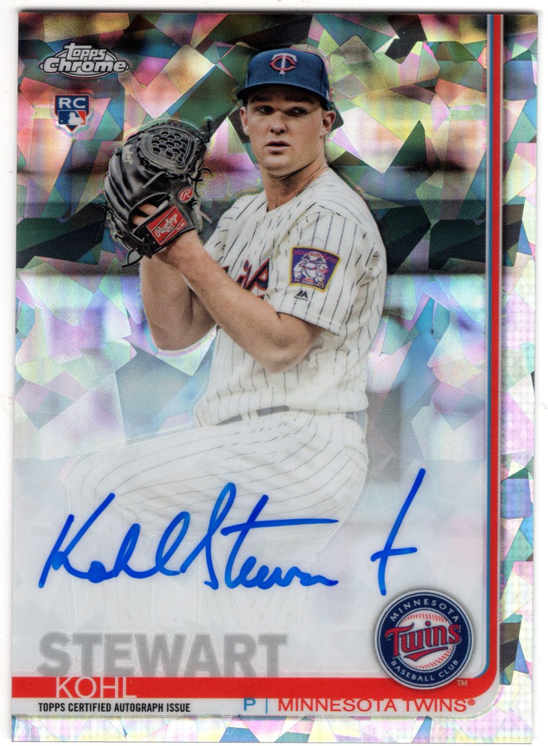 2019 Topps Chrome Sapphire KOHL STEWART Rookie Autograph #CSA-KS