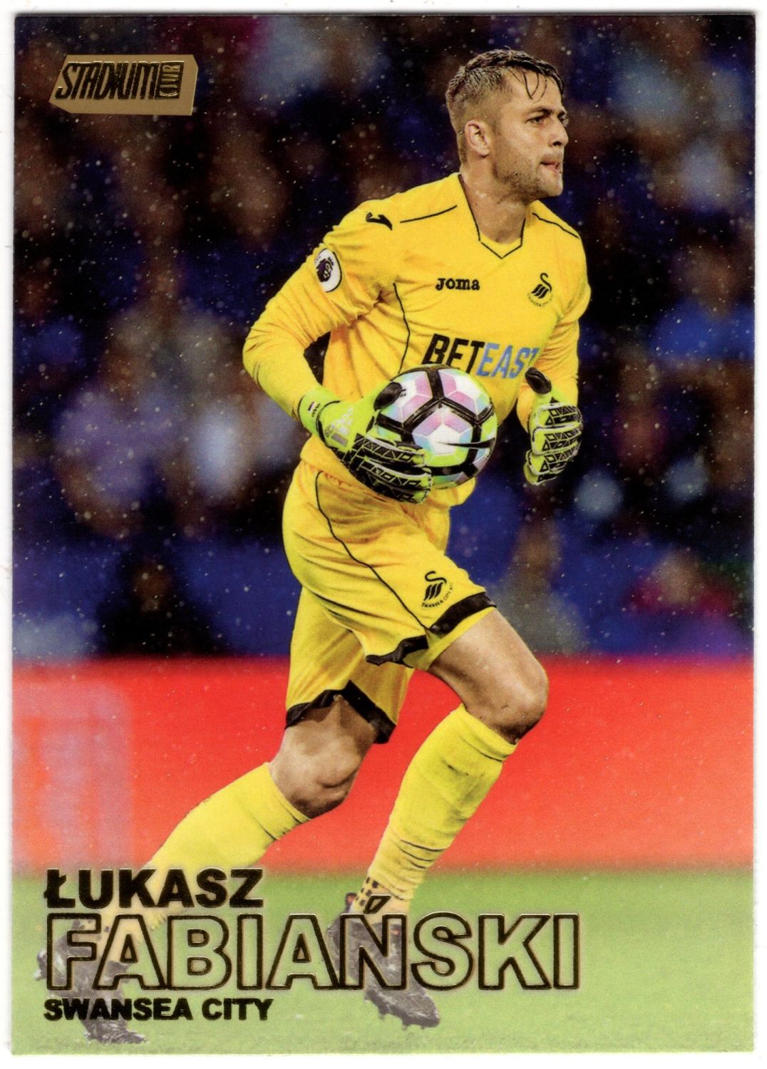 2016 Topps Stadium Club Premier League LUKASZ FABIANSKI Gold Foil #2