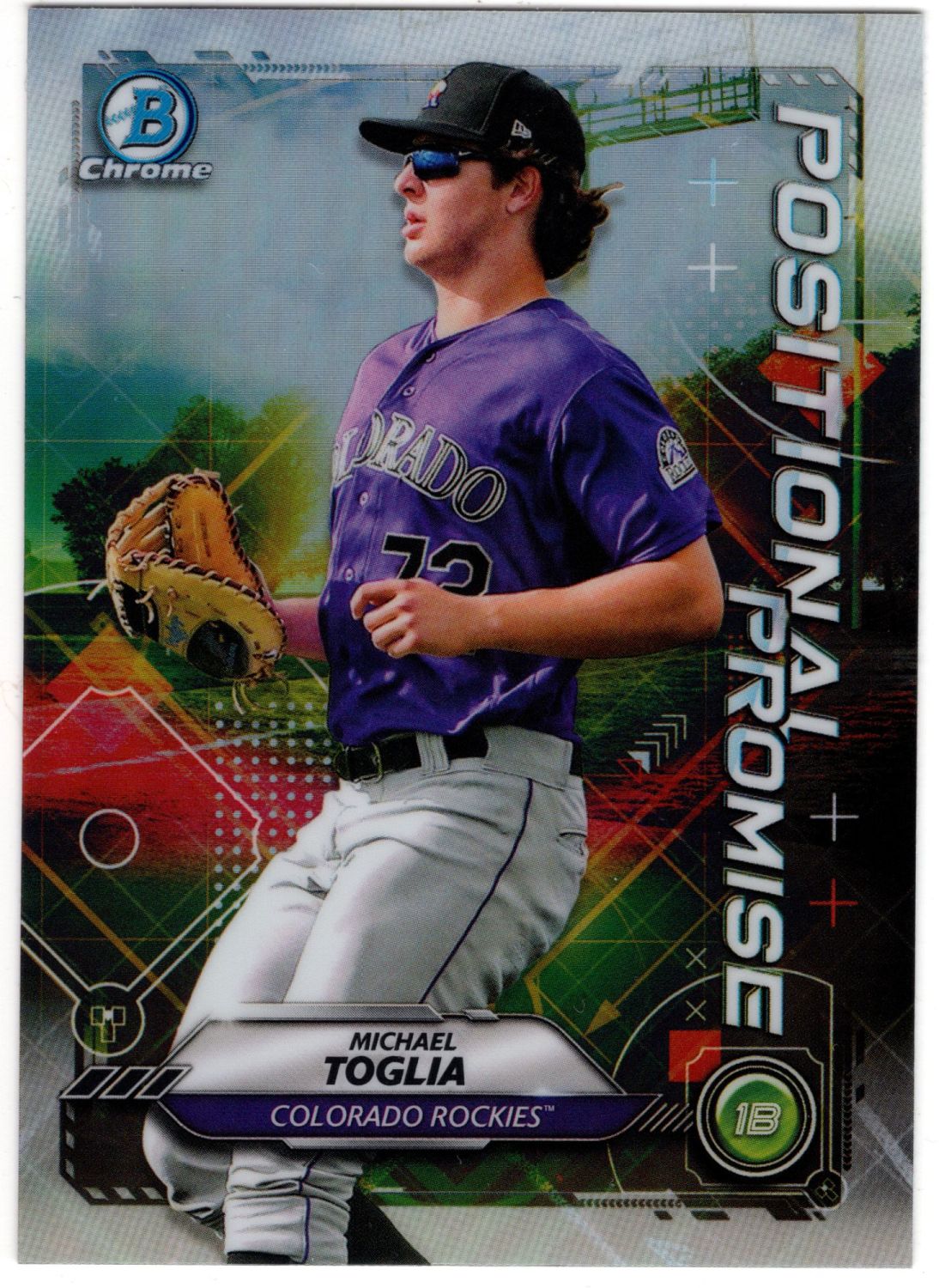 2021 Topps Bowman Chrome MICHAEL TOGLIA Positional Promise Insert #POS-MT