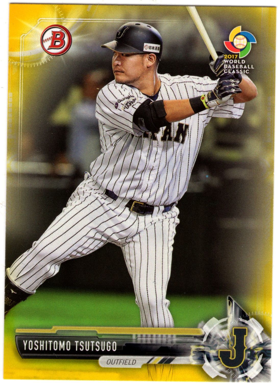 2017 Topps Bowman YOSHITOMO TSUTSUGO Yellow Parallel #BP62