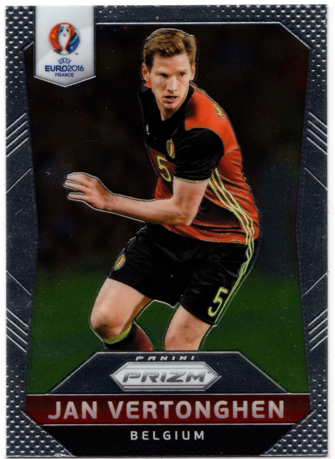 2016 Panini Prizm Euros JAN VERTONGHEN Base Card #28