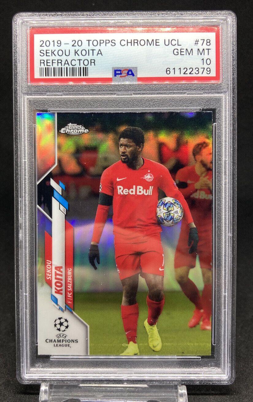 2019/20 Toops UCL Chrome SEKOU KOITA Rookie Refractor #78 (PSA 10)