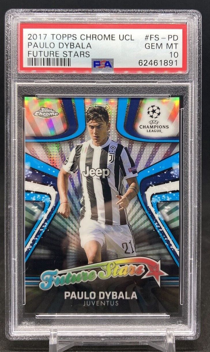 2017-18 Topps UCL Chrome PAULO DYBALA Future Stars Rookie Refractor #FS-PD 