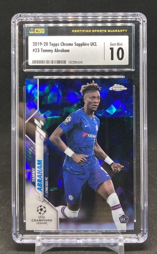 2019-20 Topps Chrome UCL  Sapphire Edition TAMMY ABRAHAM Rookie #23 [CSG 10]
