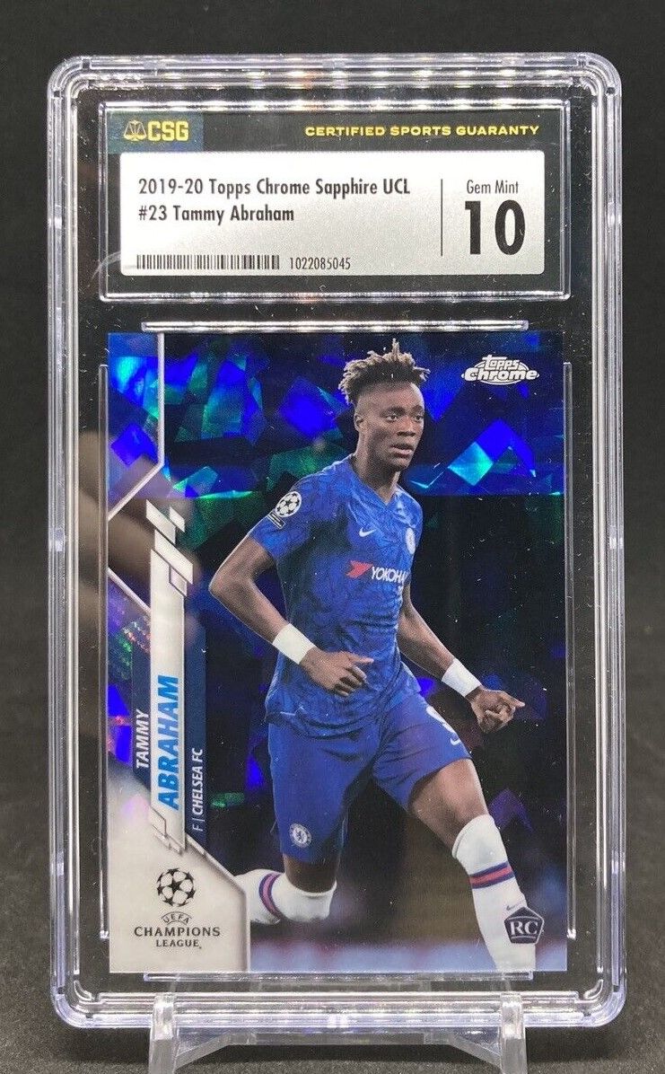 2019-20 Topps Chrome UCL  Sapphire Edition TAMMY ABRAHAM Rookie #23 [CSG 10