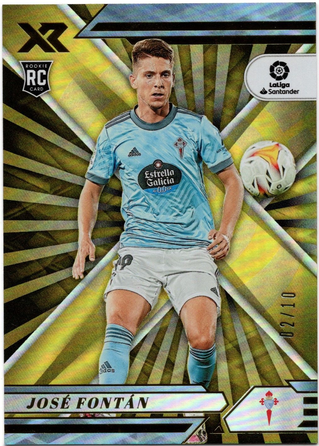 2021-22 Panini Chronicles Soccer JOSE FONTAN Rookie XR Gold /10 #121