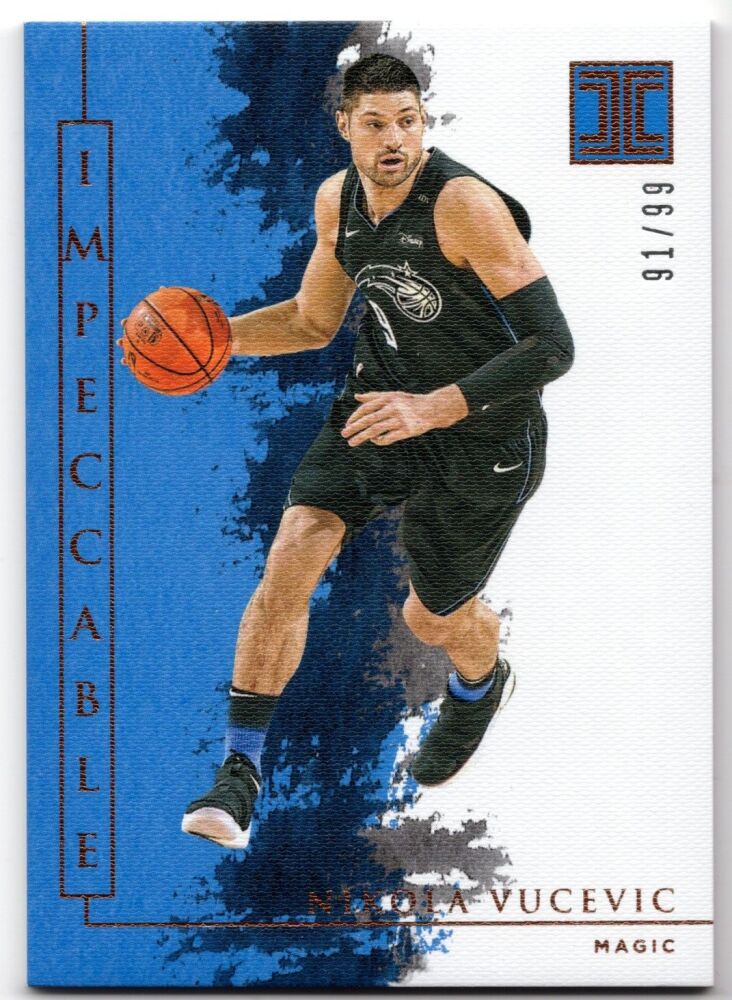 2019-20 Panini Impeccable NIKOLA VUCEVIC Bronze Base /99 #12