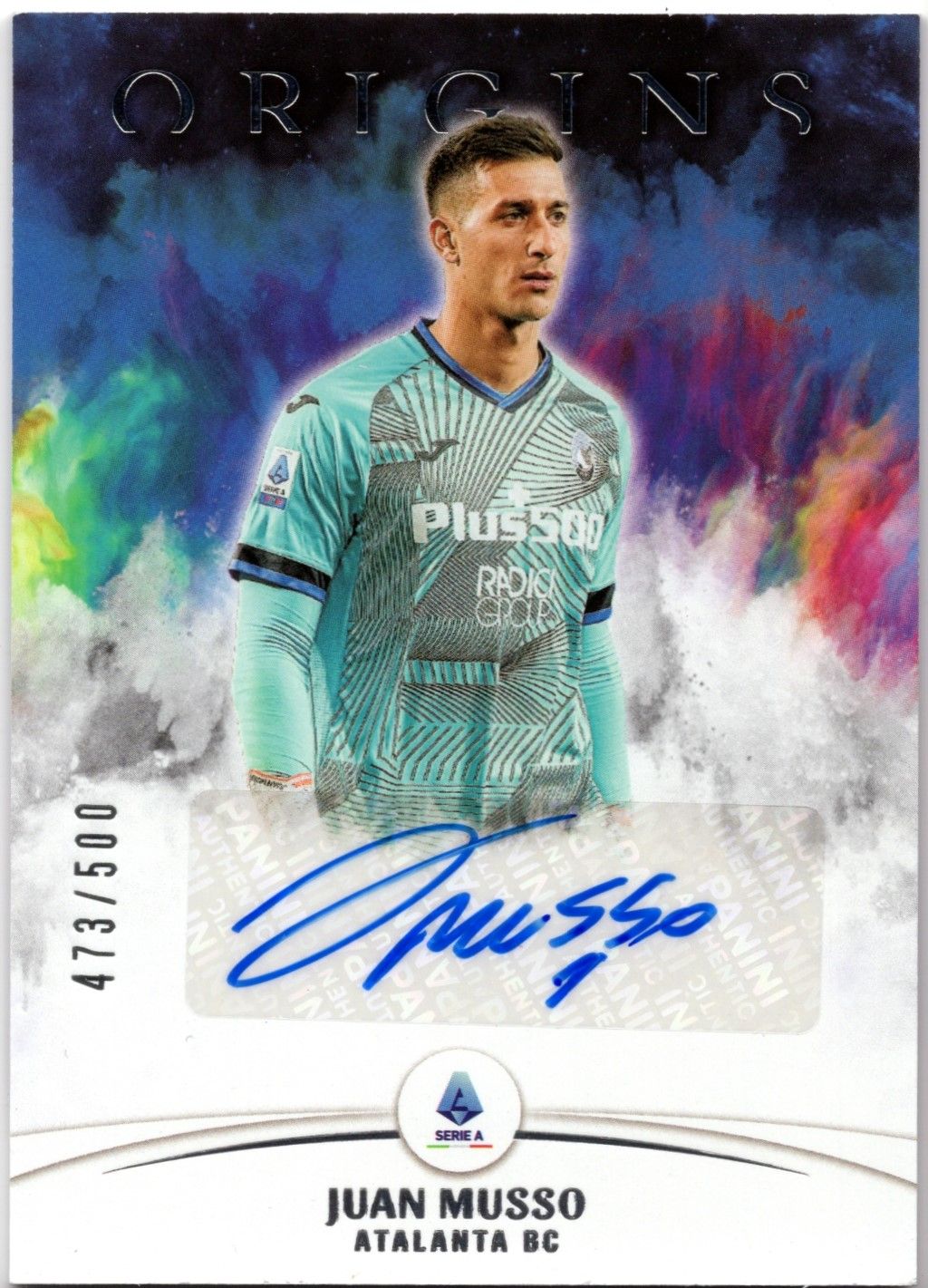 2021-22 Panini Chronicles Soccer JUAN MUSSO Origins Autograph /500 #O-JMU