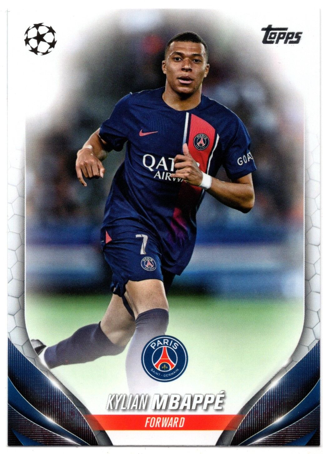 2023/24 Topps UEFA Club Competitions KYLIAN MBAPPE Base Card #21