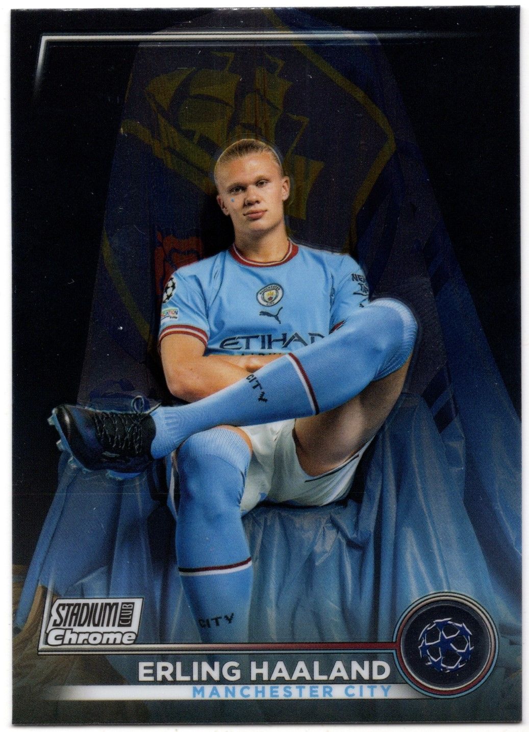 2022/23 Topps Stadium Club Chrome ERLING HAALAND Base Card #92