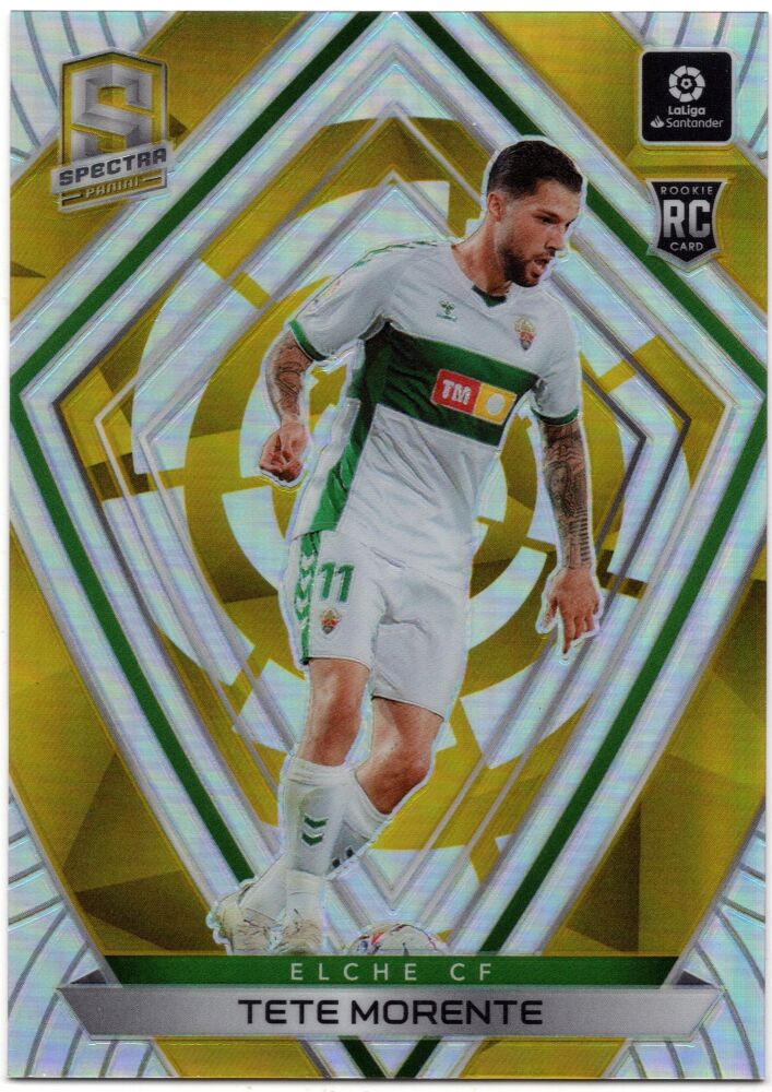 2020-21 Panini Chronicles Soccer TETE MORENTE Spectra Gold Prizm /10 #12