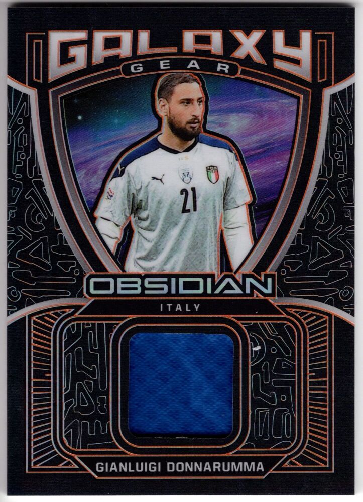 2021 Panini Obsidian Soccer GIANLUIGI DONNARUMMA Galaxy Gear Patch Orange /50 #GG-GO