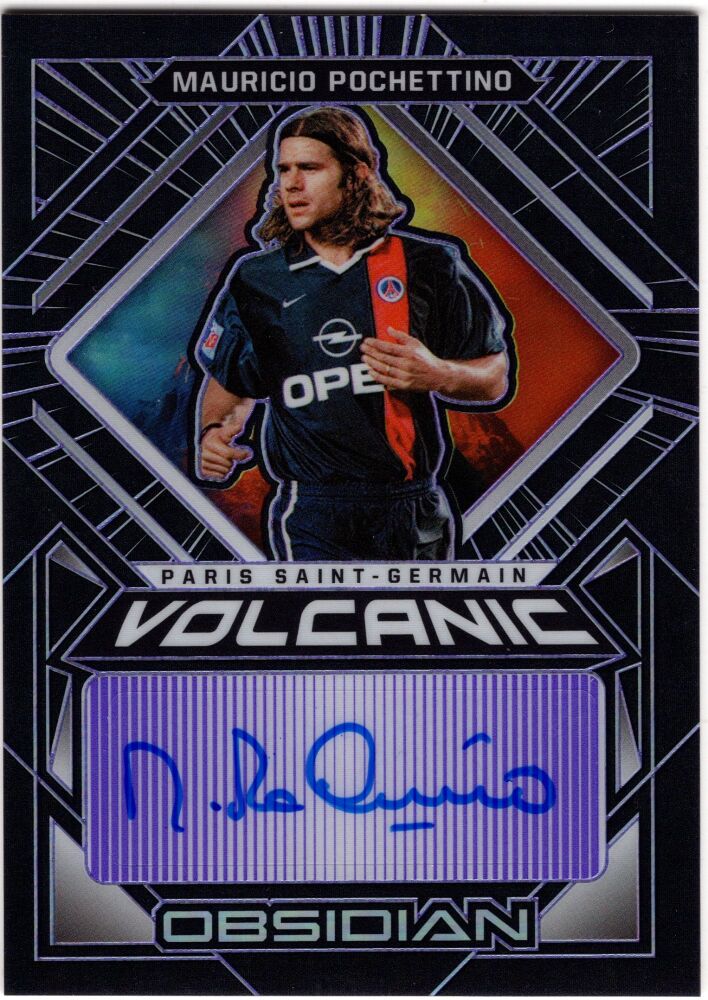 2021-22 Panini Obsidian Soccer MAURICIO POCHETTINO Volcanic Autograph Purple /50 #VS-MPO