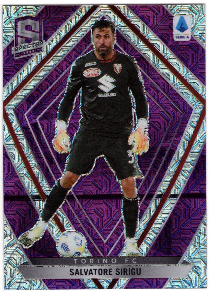 2020-21 Panini Chronicles Soccer SALVATORE SIRIGU Purple Mojo Spectra Prizm #5