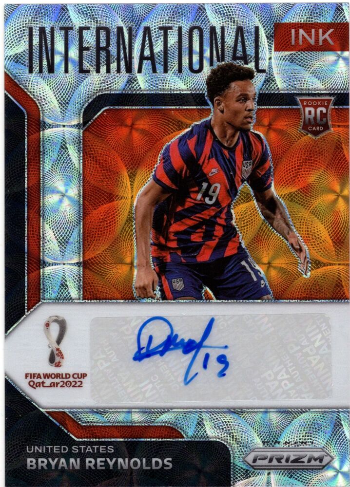 2022 Panini Prizm World Cup BRYAN REYNOLDS International Ink Rookie Silver Scope Prizm #I-BRY