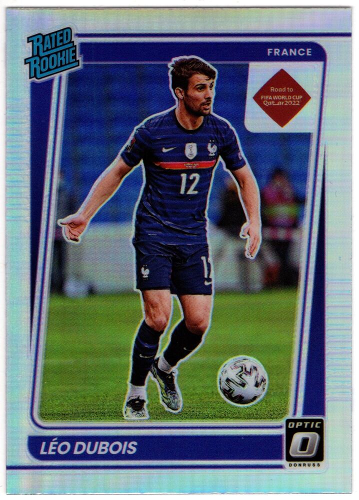 2021-22 Panini Donruss Soccer LEO DUBOIS Rated Rookie Silver Holo Prizm #177