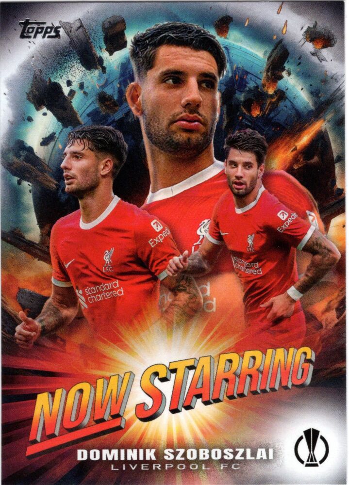 2023-24 Topps UEFA Club Competitions DOMINIK SZOBOSZLAI Now Starring Insert #NS-7